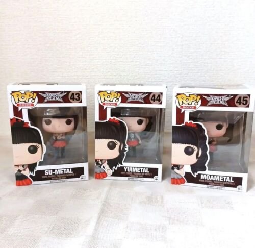 Babymetal Funko Pop Rocks Rare Su-Metal, Yuimetal & Moametal 3 Pièce Ensemble