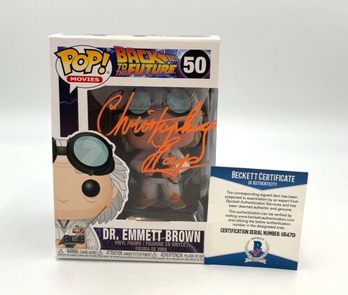 CHRISTOPHER LLOYD BACK TO THE FUTURE SIGNED FUNKO POP AUTOGRAPH BECKETT BAS 7 CHRISTOPHER LLOYD BACK TO THE FUTURE SIGNED FUNKO POP AUTOGRAPH BECKETT BAS 7