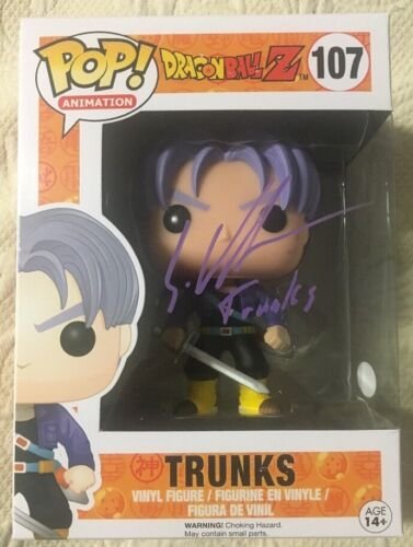 Eric Vale Signed Autographed Trunks Funko Pop Dragon Ball Z JSA COA 1 Eric Vale Signed Autographed Trunks Funko Pop Dragon Ball Z JSA COA 1