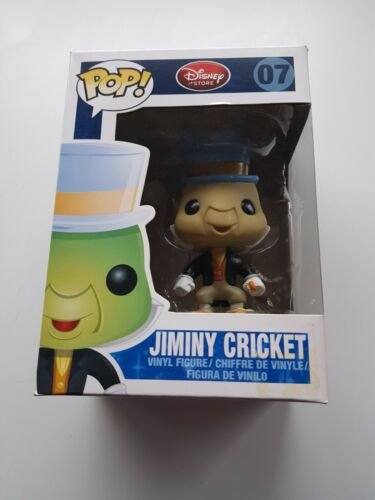 FUNKO POP PINOCCHIO JIMINY CRICKET #07 2011 VAULTED + POP PROTECTOR