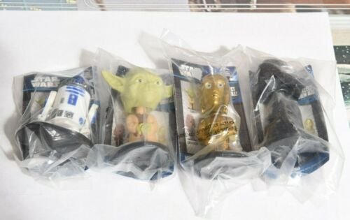 FUNKO POP STAR WARS MINI BOBBLE- HEADS 2010 LOT OF 4 FIGURES