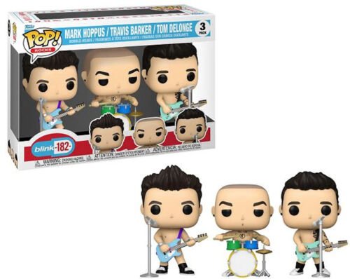 FUNKO Pop Rocks Blink-182 3-Pack: Mark Hoppus / Travis Barker / Tom Delonge