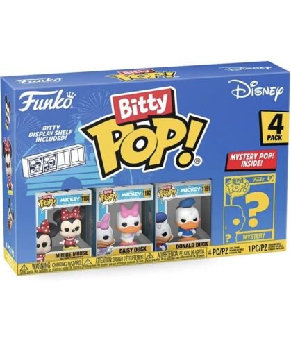Funko Bitty Pop Disney- Minnie Mouse 4PK Bitty Étui Inclus Micro 1.9cm Figurine