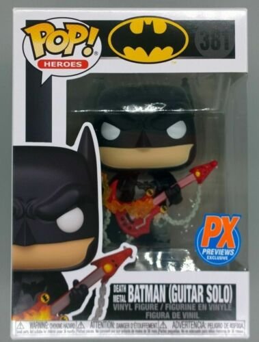Funko POP #381 Death Metal Batman (Guitar Solo) – DC Exclusive – – Inc Protector Funko POP #381 Death Metal Batman (Guitar Solo) – DC Exclusive – – Inc Protector