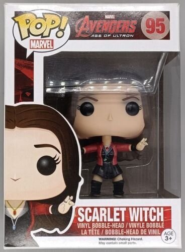 Funko POP #95 Scarlet Witch Marvel Avengers Age of Ultron Damaged Box +Protector Funko POP #95 Scarlet Witch Marvel Avengers Age of Ultron Damaged Box +Protector