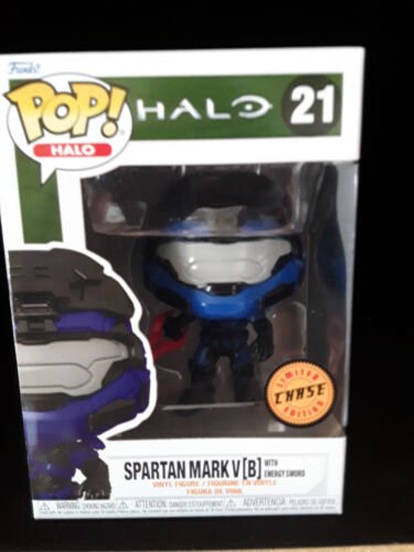 Funko POP Halo Spartan Mark V with energy sword version chase