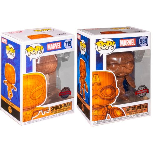 Funko Pop! Captain America Spider-Man Bois Déco Édition Spéciale Vinyle Figurine Funko Pop! Captain America Spider-Man Bois Déco Édition Spéciale Vinyle Figurine