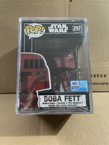 Funko Pop! Disney Star Wars Boba Fett Bordeaux Wondercon 2020 Hardstack Futura