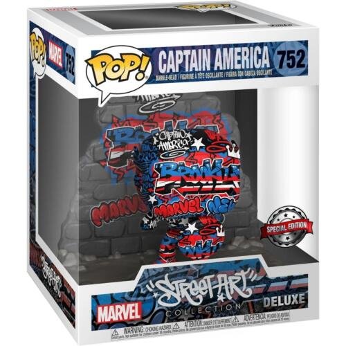 Funko Pop Marvel Captain America Graffiti Déco 752 Funko Pop Marvel Captain America Graffiti Déco 752