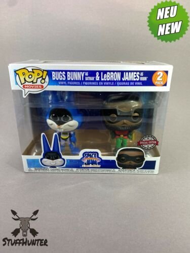 Funko Pop! Space Jam Bugs Bunny Lebron James 2-Pack – Édition Spéciale – Neuf