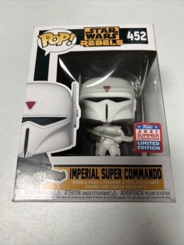Funko Pop Star Wars Rebelles Impérial Super Commando #452 Sdcc Édition Limitée