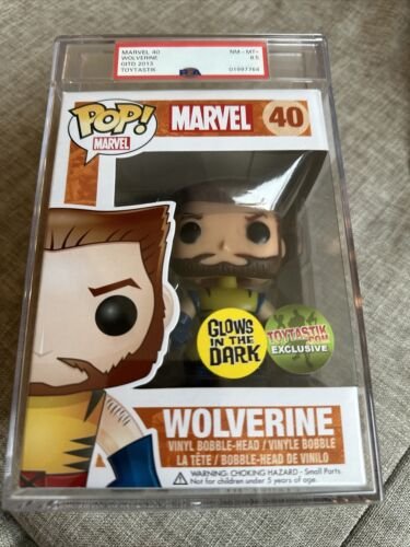 Funko Pop Wolverine Brille dans le Noir Toytastik 40 PSA 8.5 2013 Rare