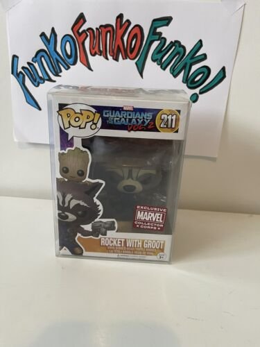 Fusée Avec Groot Funko Pop Vinyle Marvel #211 Gardiennes De The Galaxy V1