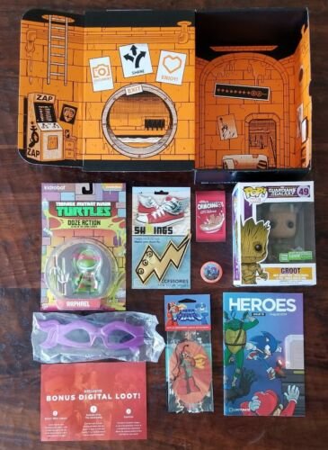 Lootcrate August 2014 Heroes Exclusive Groot Funko POP! Loot Crate Ninja Turtles