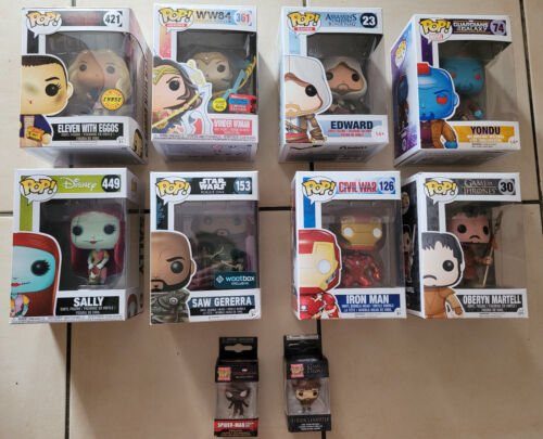 Lots de 8 figurines FUNKO POP + 2 FUNKO POP « pocket »