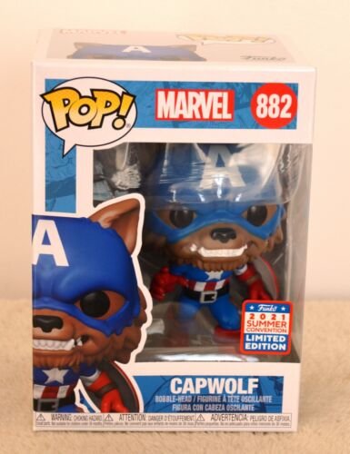 MARVEL Funko pop CAPWOLF 882 SDCC 2021 LE MARVEL Funko pop CAPWOLF 882 SDCC 2021 LE
