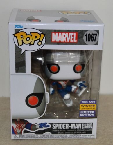 Marvel Funko pop SPIDER-MAN Bug Eyes Armor 1067 Winter Convention 2022 Marvel Funko pop SPIDER-MAN Bug Eyes Armor 1067 Winter Convention 2022