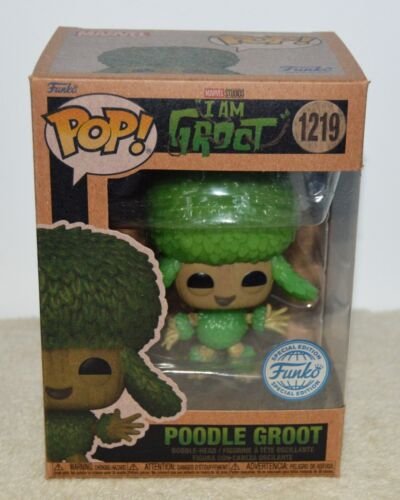 Marvel  I am Groot     Funko pop     POODLE GROOT    1219    Earth Day 2023