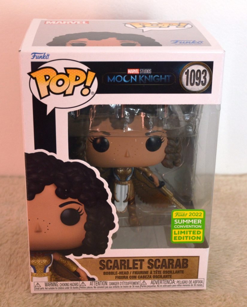 Marvel Moon Knight Funko pop SCARLET SCARAB 1093 SDCC 2022 LE Marvel Moon Knight Funko pop SCARLET SCARAB 1093 SDCC 2022 LE