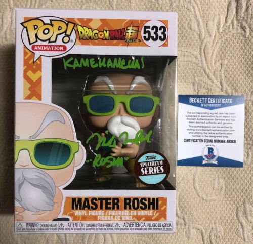 Mike Mcfarland Signed Autographed Master Roshi Funko Pop Dragon Ball Z BECKETT 6