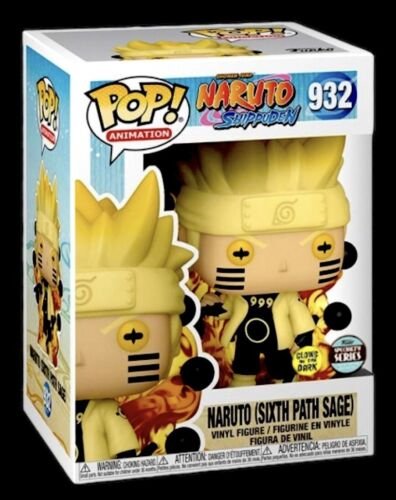 Naruto Shippuden FUNKO POP #932 Uzumaki Six Chemins Brillant de Collection Jouet
