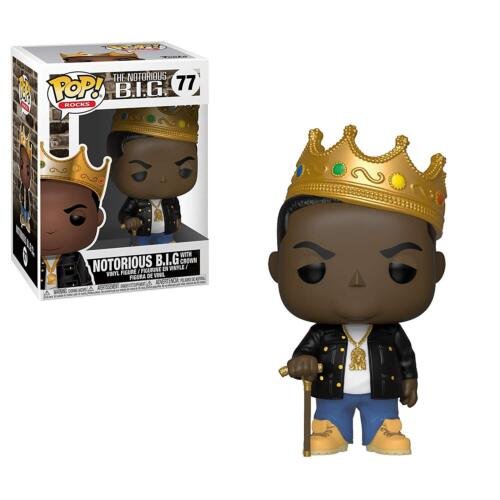 Pop Rocks 77 The Notorious B. I. G. Avec / Couronne Funko Figurine 15500