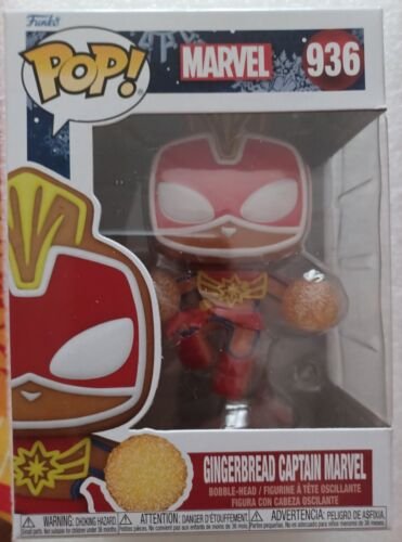 Pop figurine Funko Marvel Gingerbread Captain Marvel 936