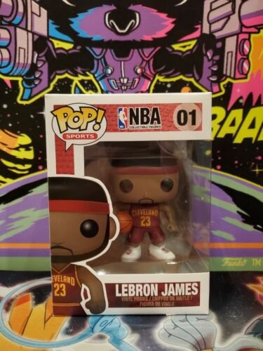 RARE ERROR! Lebron James Cleveland Miami Heat Funko Pop! #01 w/ Protector RARE ERROR! Lebron James Cleveland Miami Heat Funko Pop! #01 w/ Protector