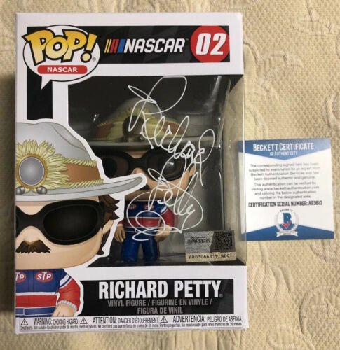Richard Petty Signed Autographed Nascar 02 Funko Pop Beckett COA 12 Richard Petty Signed Autographed Nascar 02 Funko Pop Beckett COA 12