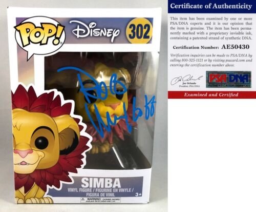 Rob Minkoff Signed Funko Pop Figurine Lion King Simba #302 PSA/DNA COA