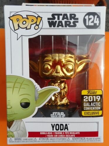 STAR WARS POP 124 YODA FIGURINE OR box collector 2019 disney FUNKO RARE STAR WARS POP 124 YODA FIGURINE OR box collector 2019 disney FUNKO RARE