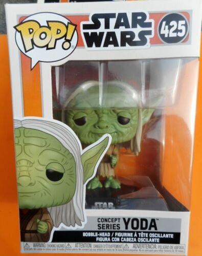 STAR WARS POP 425 YODA FIGURINE vert box collector disney FUNKO RARE STAR WARS POP 425 YODA FIGURINE vert box collector disney FUNKO RARE