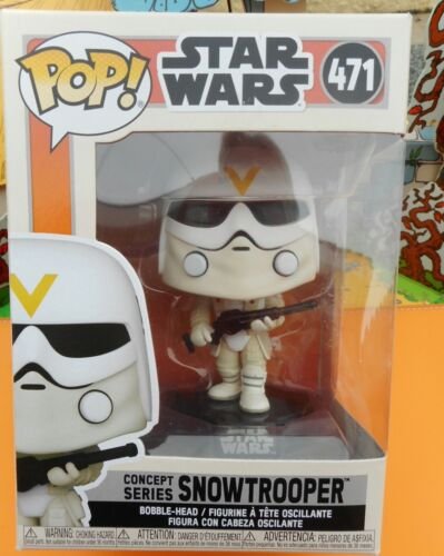 STAR WARS POP 471  snowtrooper box collector disney FUNKO