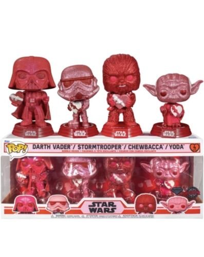 STAR WARS: VALENTINE x FUNKO POP! – 4-PACK DIAMOND GLITTER (NTG EXCLUSIVE)