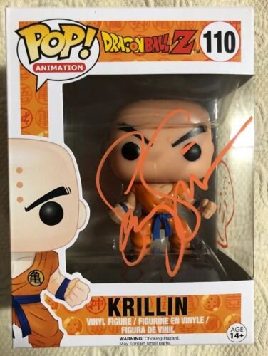 Sonny Strait Signed Autographed Krillin Funko Pop Dragon Ball Z Super JSA COA 1