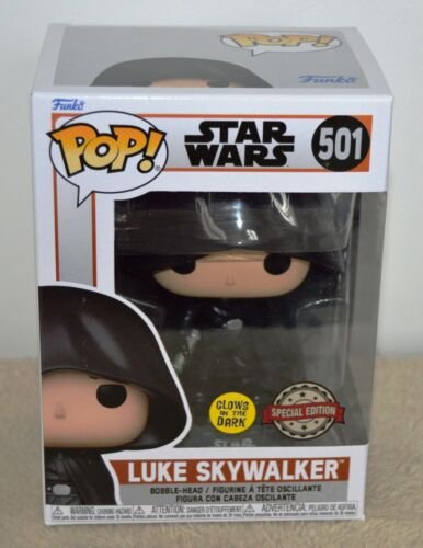 Star Wars Funko pop Luke Skywalker Hooded GITD 501 Edition Spéciale Star Wars Funko pop Luke Skywalker Hooded GITD 501 Edition Spéciale