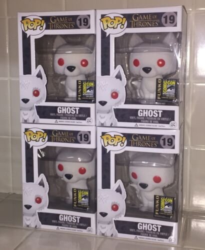 1 FUNKO POP GAME OF THRONES FLOCKED GHOST WOLF SDCC 2014 EXCLUSIVE FIGURE RARE 1 FUNKO POP GAME OF THRONES FLOCKED GHOST WOLF SDCC 2014 EXCLUSIVE FIGURE RARE
