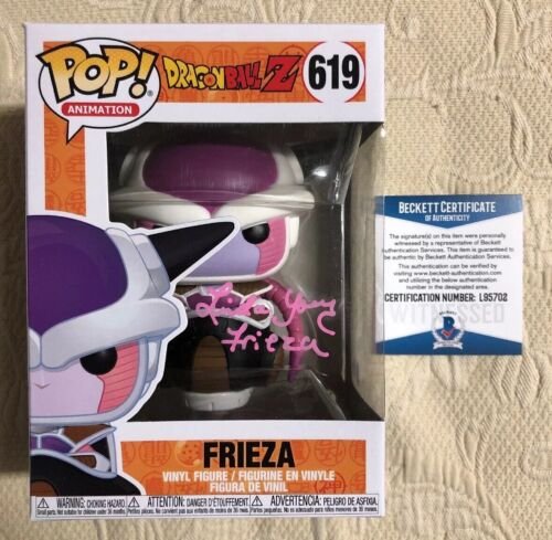 Linda Young Signed Autographed Frieza Funko Pop Dragon Ball Z BECKETT COA 34 Linda Young Signed Autographed Frieza Funko Pop Dragon Ball Z BECKETT COA 34