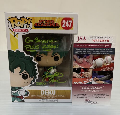 Justin Briner Signed Autographed DEKU Funko Pop MY HERO ACADEMIA JSA COA 6