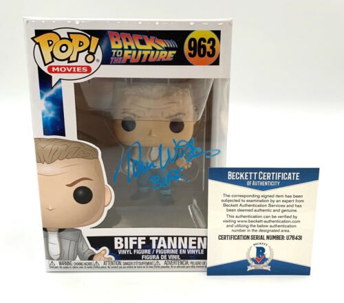 TOM WILSON BACK TO THE FUTURE SIGNED FUNKO POP AUTOGRAPH BECKETT BAS COA 4