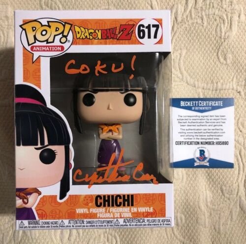 Cynthia Cranz  Signed Autographe Chi Chi Funko Pop Dragon Ball Z BECKETT COA 19
