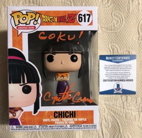 Cynthia Cranz  Signed Autographe Chi Chi Funko Pop Dragon Ball Z BECKETT COA 6