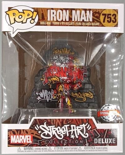 #753 Iron Man – Deluxe – Marvel – Funko POP