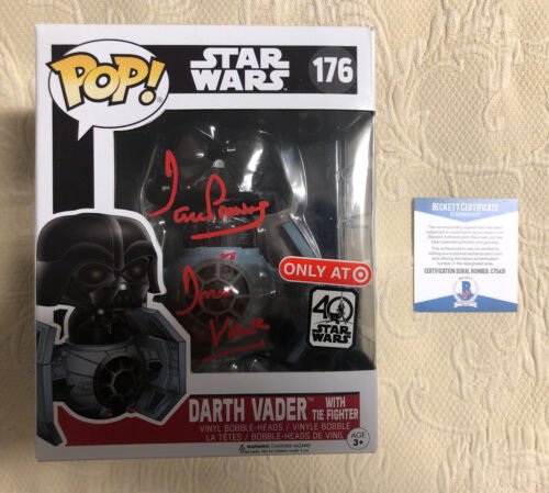 Dave Prowse Signed Autographed Darth Vader Tie Fighter Funko Pop BECKETT COA 2