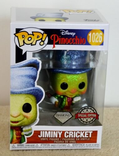 Disney Funko pop Jiminy Cricket Diamond glitter 1026 édition spéciale Disney Funko pop Jiminy Cricket Diamond glitter 1026 édition spéciale