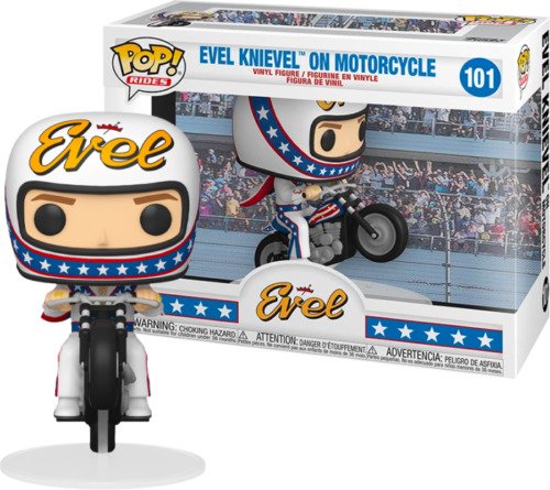Evel Knievel Sur Moto 9.5cm Figurine Pop Vinyle Funko Pop Manèges 101 GB Vendeur Evel Knievel Sur Moto 9.5cm Figurine Pop Vinyle Funko Pop Manèges 101 GB Vendeur
