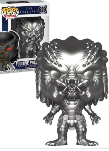 Exclusivité Chrome Fugitive Predateur Figurine Pop Vinyle Films Tout Neuf Funko