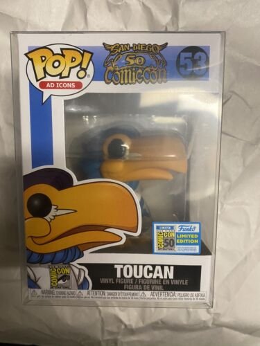 Funko Pop! Ad Icons Toucan #53 SDCC Comic Con 2019 Exclusive + Protector