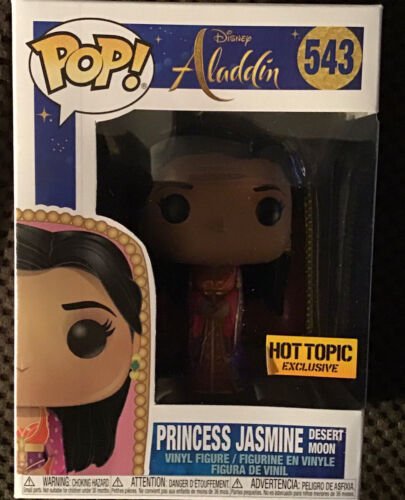 Funko Pop Aladdin #543 Princess Jasmine Desert Moon Hot Topic Exclusive