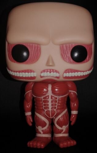 Funko Pop Attack On Titan Vinyle Figurine Desseré Colossal Couleur 6” #23 Exmt